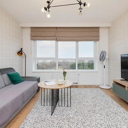 Apartment 9th Floor And Grey In Brzezno With Two Bedrooms And Parking By Renters